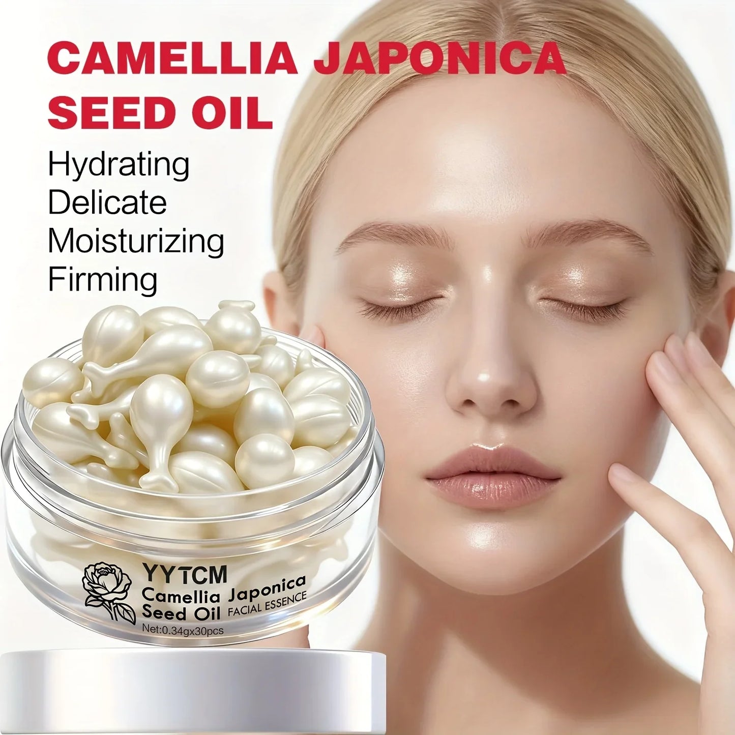 Camellia Seed Oil Essence Capsules – Squalane & Retinol Serum
