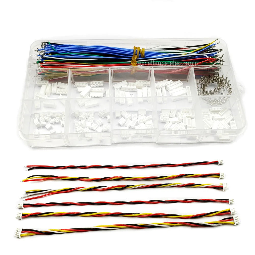 1.25mm Pitch Connectors with Pre-Crimped Soft Silicone Cables Compatible with JST PicoBlade 1.25mm for Pixhawk 15cm Wire Peaceful Pleasures Health and Wellness