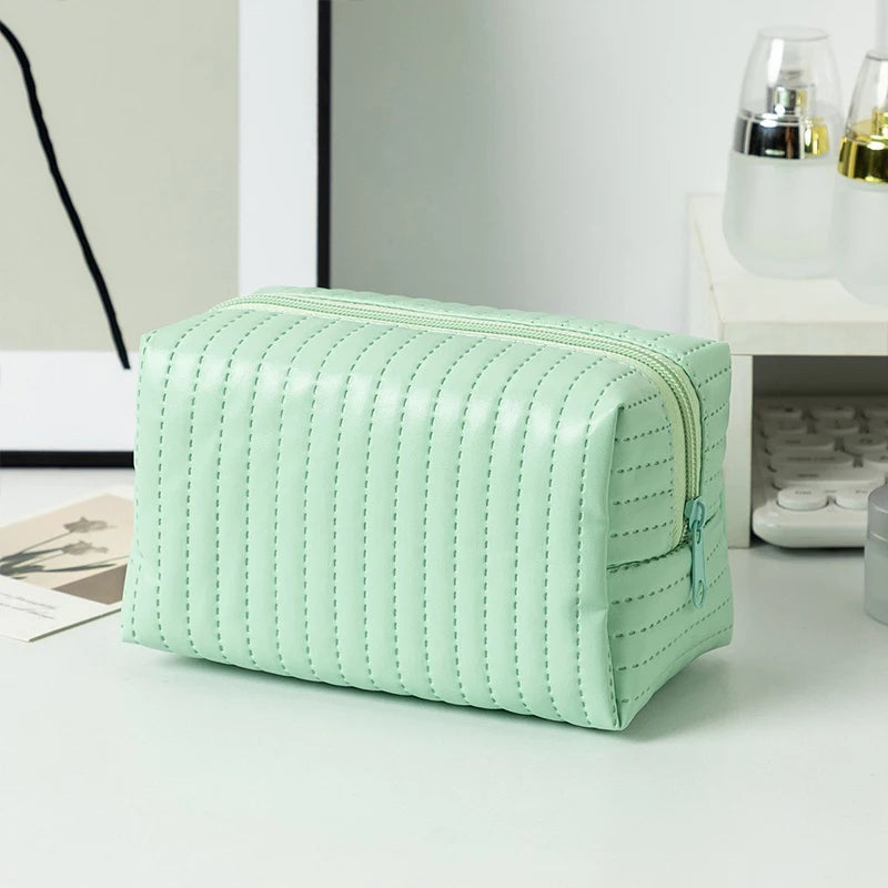 Bow-Knot Travel Portable Minimalist Large Capacity Soft Storage Makeup Bag Peaceful Pleasures Health and Wellness A10