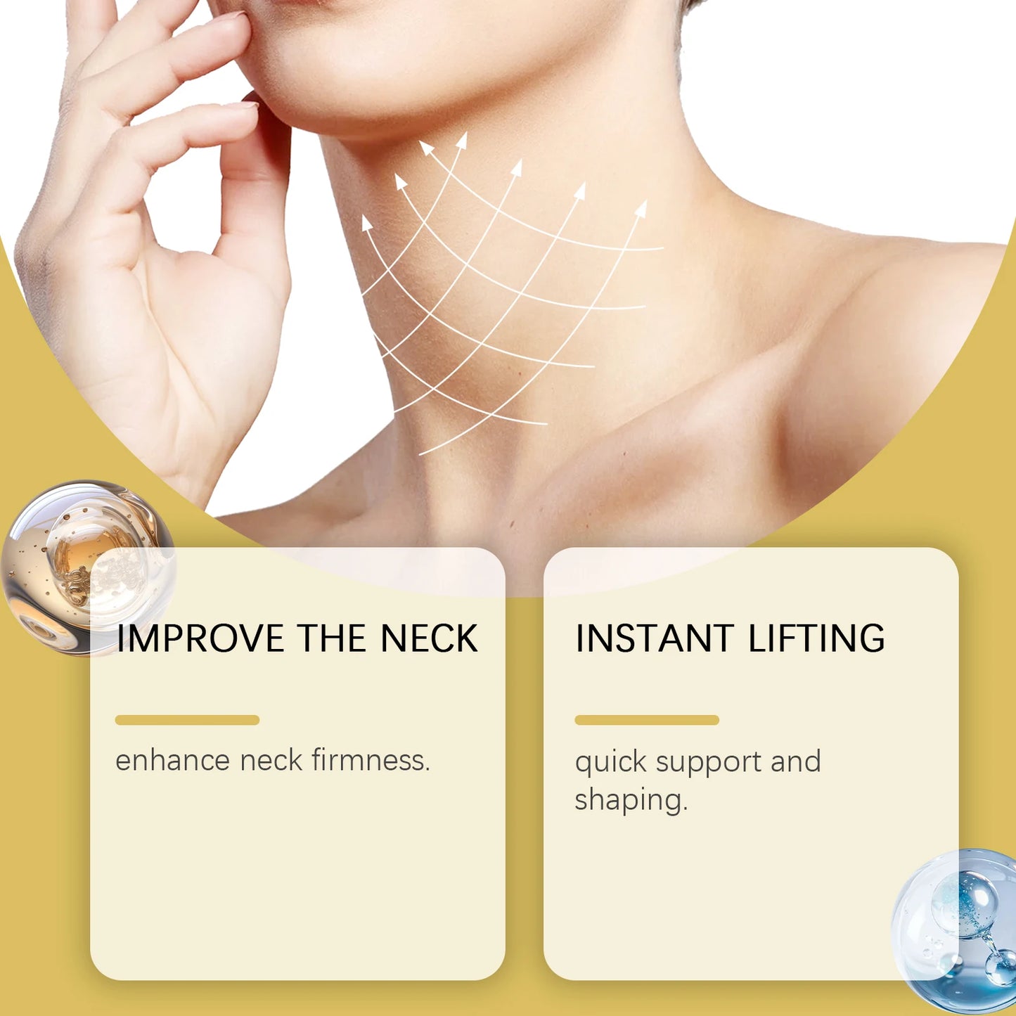 Neck Lifting Patch Improve Neck Contour Reduce Fine Lines Relieve Double Chin Increase Skin Elasticity Neck Invisible Care Mask Peaceful Pleasures Health and Wellness