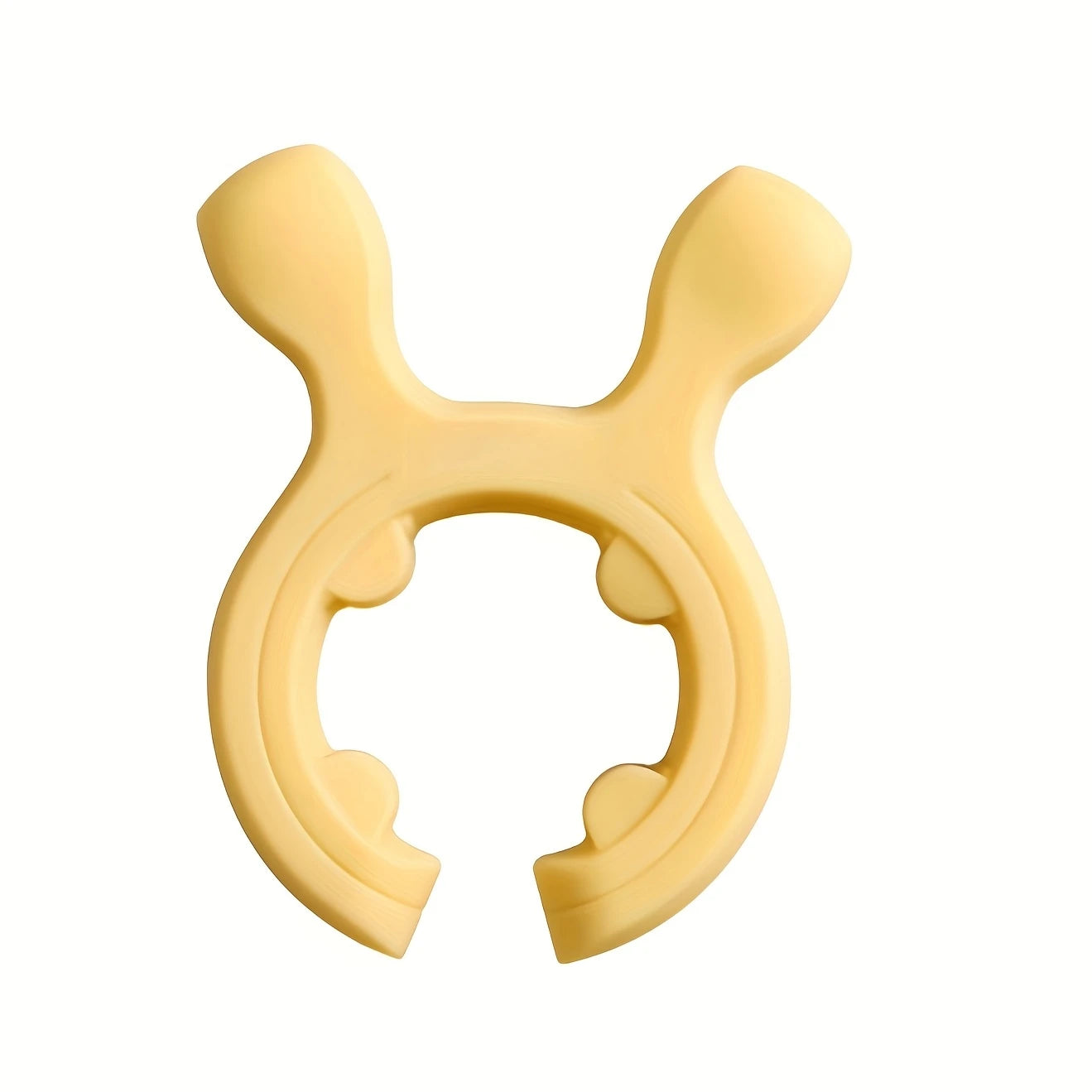 Heat-Resistant Silicone Kitchen Utensil Stand, Deer Ear Pot Rack Holder, Durable and Flexible, Ideal for Cooking and Baking Peaceful Pleasures Health and Wellness YELLOW