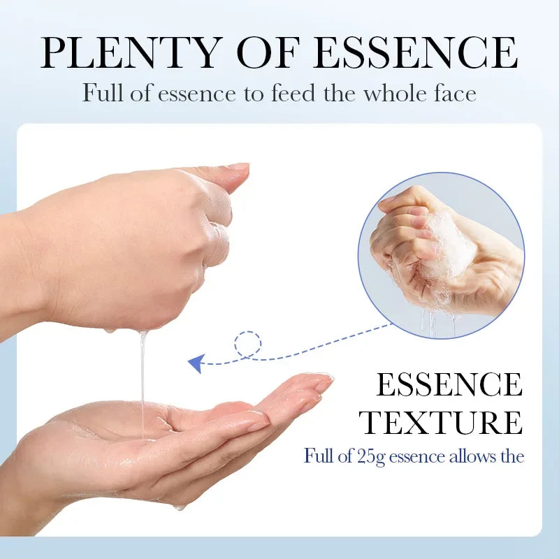 10pcs SAODER Hyaluronic Acid Facial Masks Face skincare Firming Hydrating Moisturizing Face Mask Facial Skin Care Products Peaceful Pleasures Health and Wellness
