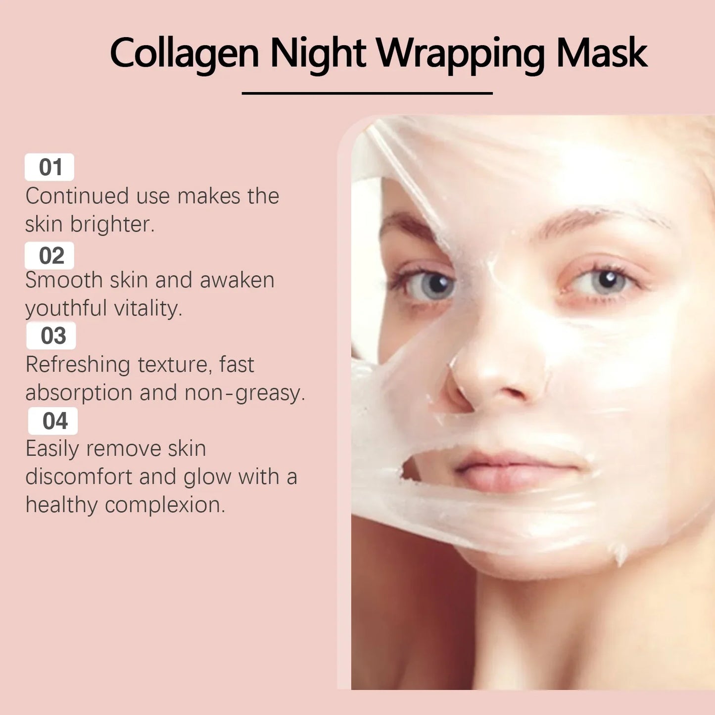 Hoygi Collagen Peel-Off Face Mask – Firming & Hydrating