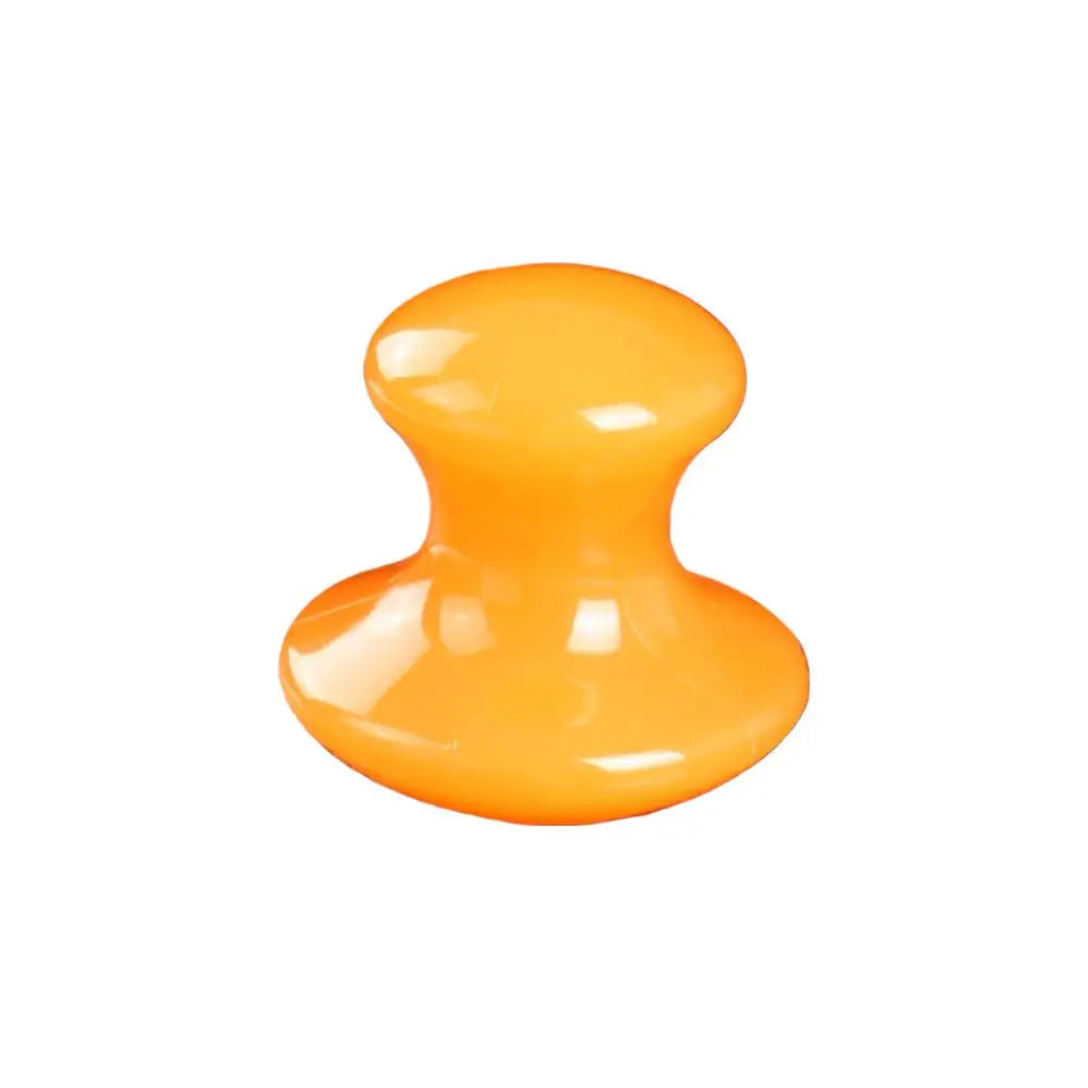 Resin Comfortable Meridian Beauty Board Massager Crystal Mushroom-shaped Facial Massage Tools Professional Face Body Care Tools Peaceful Pleasures Health and Wellness yellow