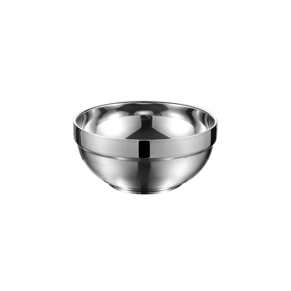 Stainless Steel Bowl Double Layer Thickening Family Kitchens Outdoor