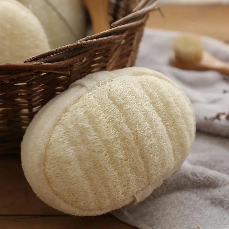 Flax Linen Exfoliating Back Scrubber Strap | Natural Bath Brush