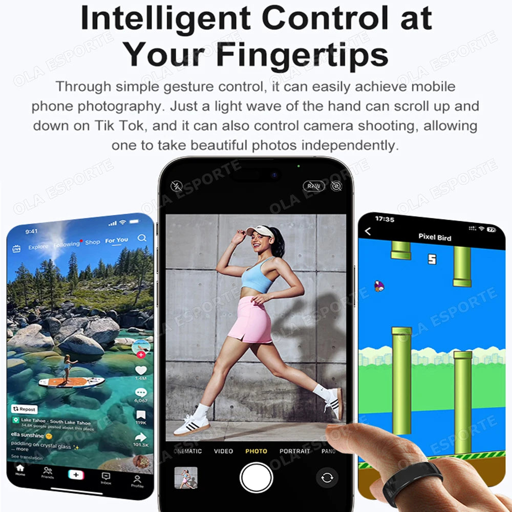 Ola Esporte Smart Ring – Heart Rate, Sleep & Stress Tracker