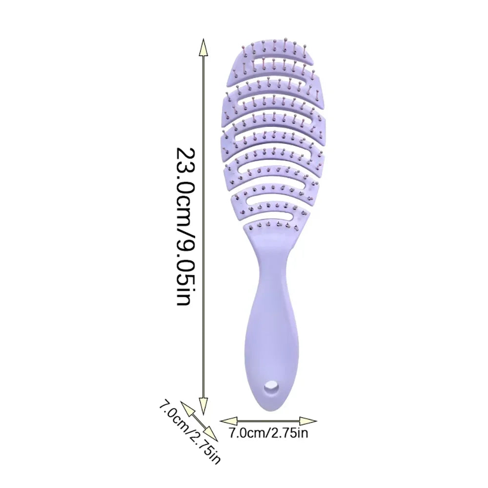 Hollow Detangling Hair Brush – Anti-Static Scalp Massage Comb