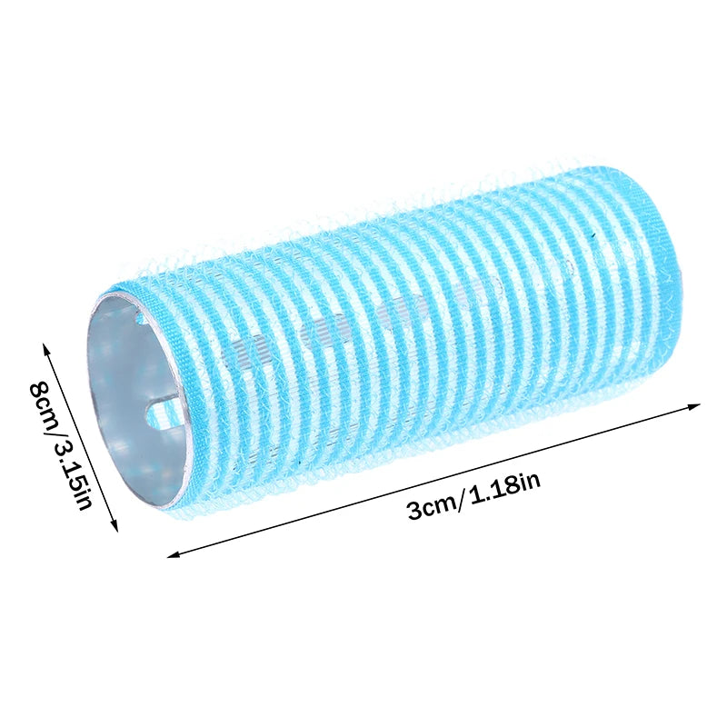 1/5Pcs Bangs Roller Set Hook & Loop Aluminium Silver Core Self Grip Styling Hair Rollers Hot Thermal Volume Curler 30X80mm Peaceful Pleasures Health and Wellness