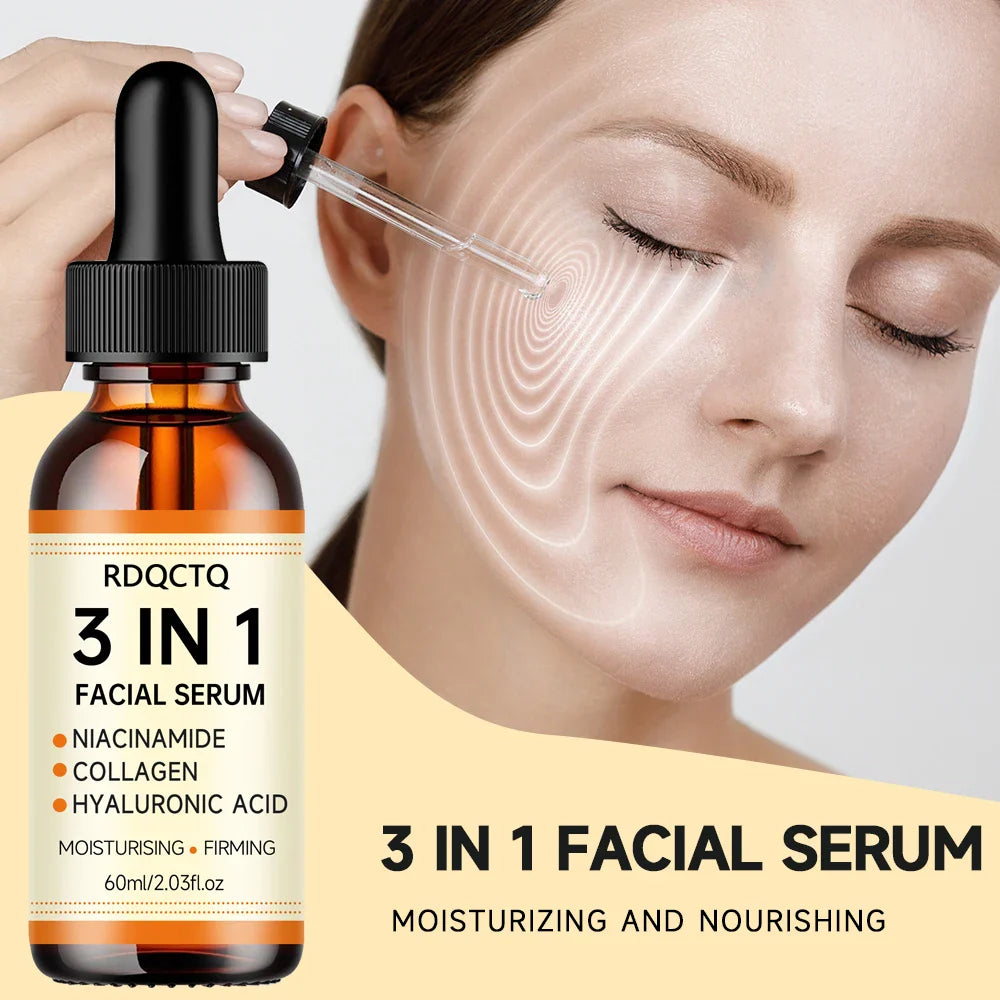 Niacinamide Collagen Hyaluronic Acid Serum – 3-in-1 Face Essence