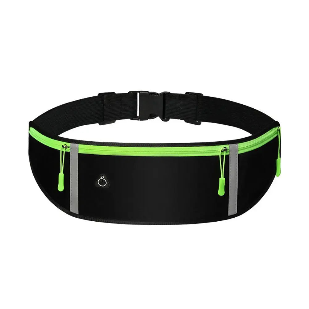Running Waist Bag Lightweight Outdoor Cycling Belt Waist Bag for Men Women Waterproof Reflective Sports Bag For Mobile Phone Peaceful Pleasures Health and Wellness Black