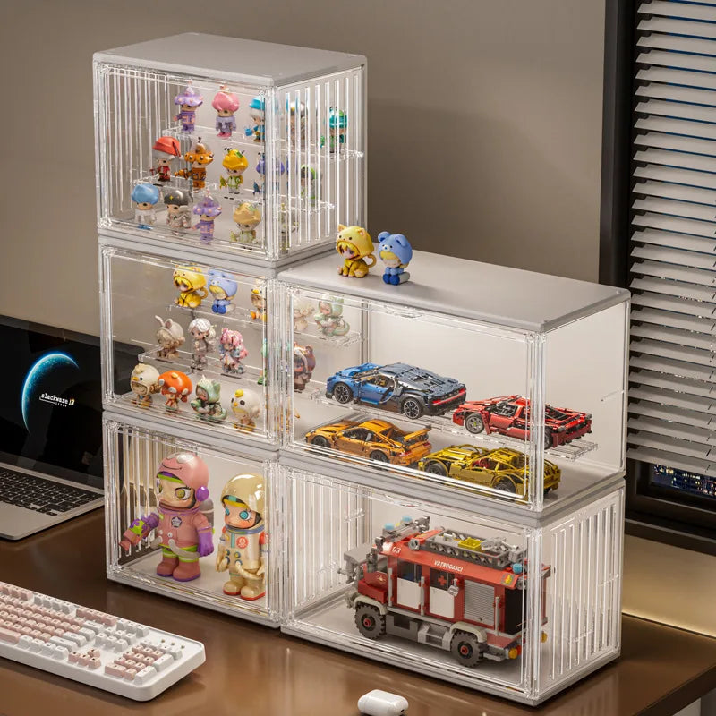 LED Illuminated Acrylic Display Box for Collectible Figures