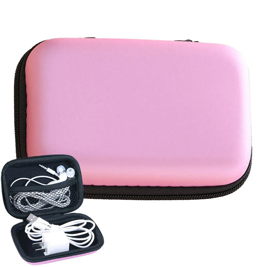 Portable Travel Cable Organizer Bag | EVA Hard Shell Case Electronics Organizer Bag Peaceful Pleasures Health and Wellness