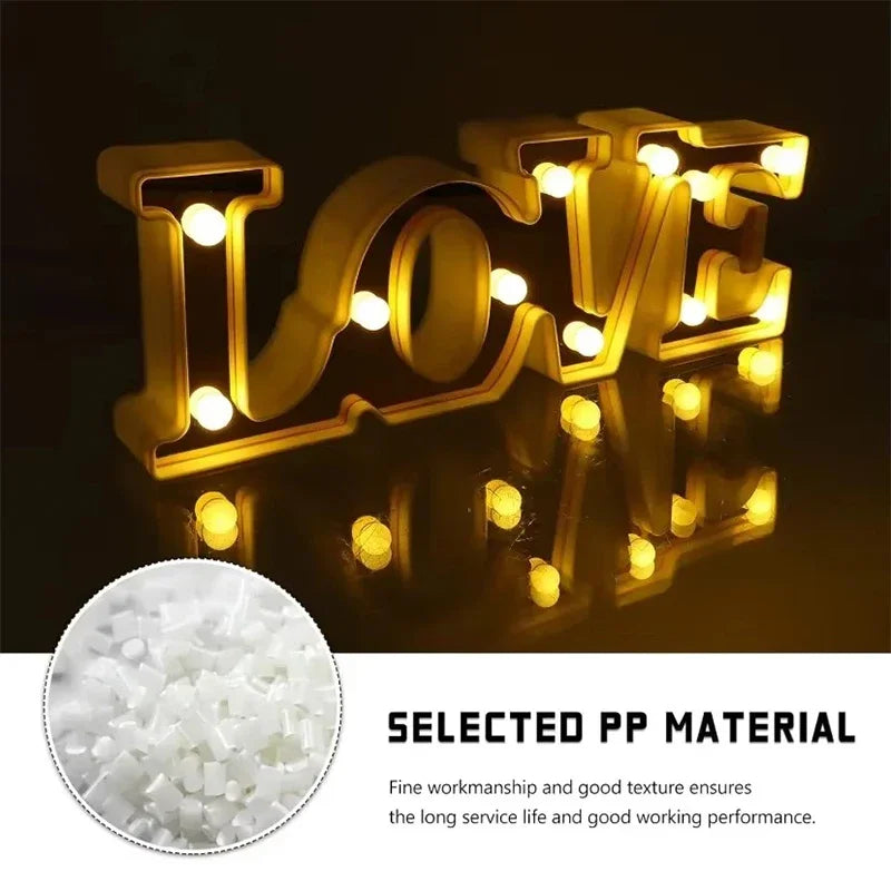 LOVE LED Sign Light – Romantic Décor for Weddings & Events