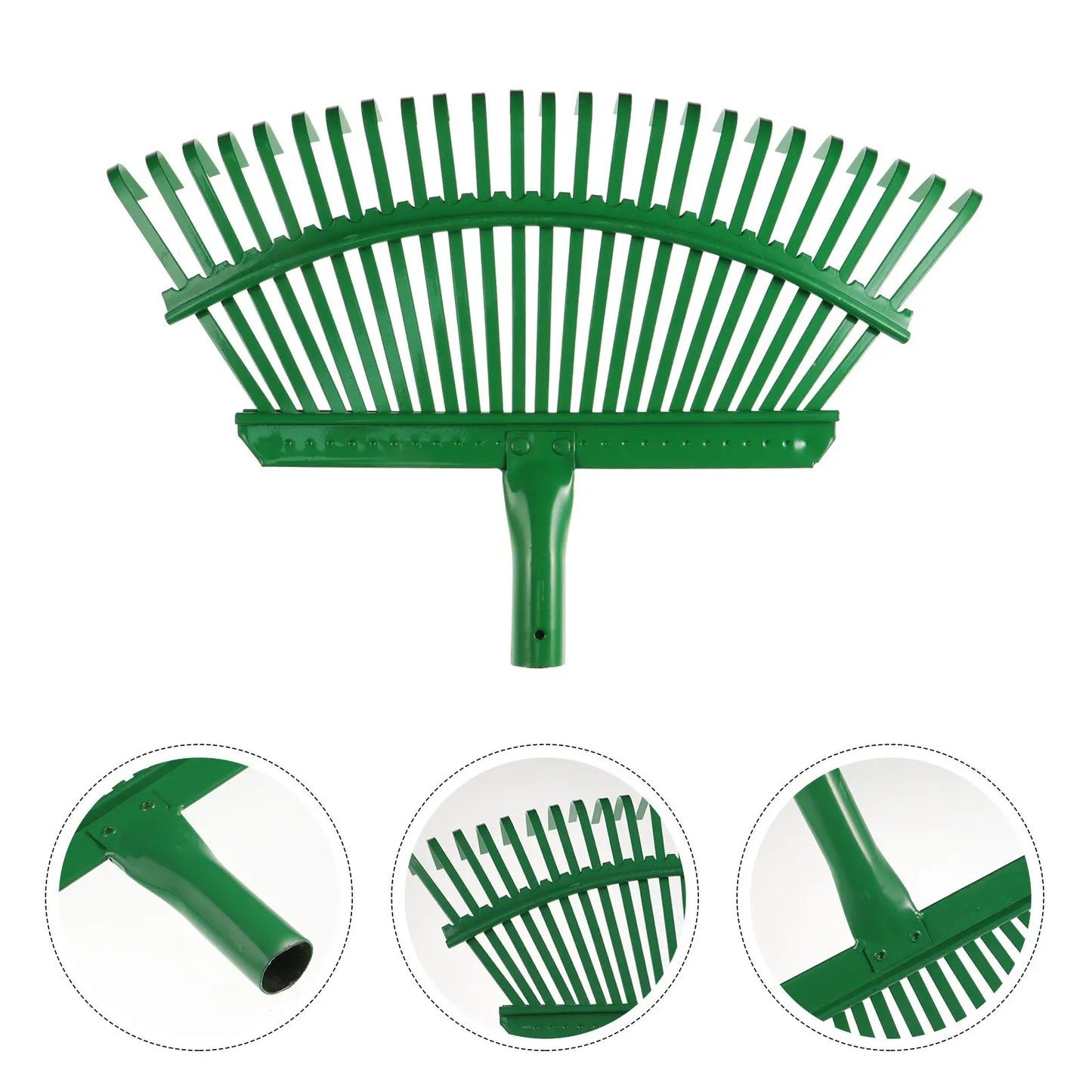 Heavy Duty Carbon Steel Garden Rake for Leaves Lawn Leveling Turf Cleaning Pine Needles Small Debris Grass Clippings Yard Tool Peaceful Pleasures Health and Wellness Default Title