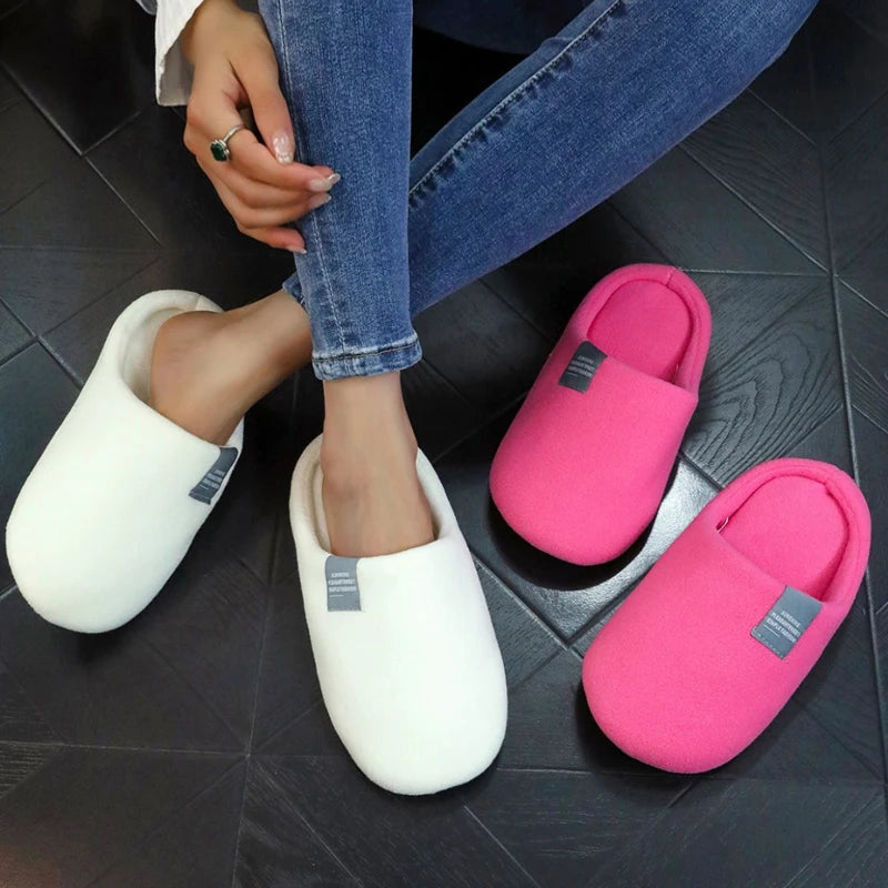 Women's Winter Plush Non-Slip Indoor Slippers – Cozy House Shoes