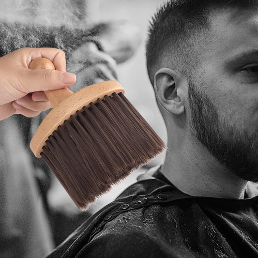 NEW Broken Hair Brush Long Handle Neck Face Clean Soft Hairbrush Professional Hair Sweep Brush Salon Clean Shredded Hair Tools Peaceful Pleasures Health and Wellness