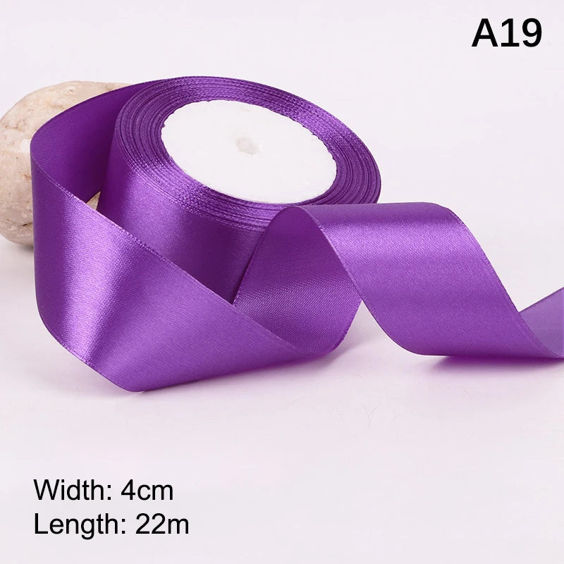 4cm Satin Ribbon Roll 25 Yards – Bows, Gifts & DIY Crafts