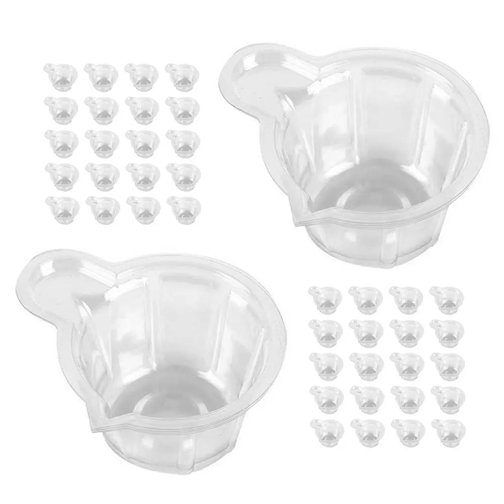 100Pcs Plastic Mixing Cups for Epoxy Resin Glue Mixing Cups DIY Resin Crafts Mold Cup Dispenser Epoxy Craft Supplies Peaceful Pleasures Health and Wellness