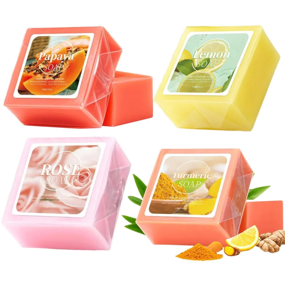 Turmeric Rose Smooth Cleansing Natural Soap Cleansing Smooth Handmade Essential Oil Soap Peaceful Pleasures Health and Wellness