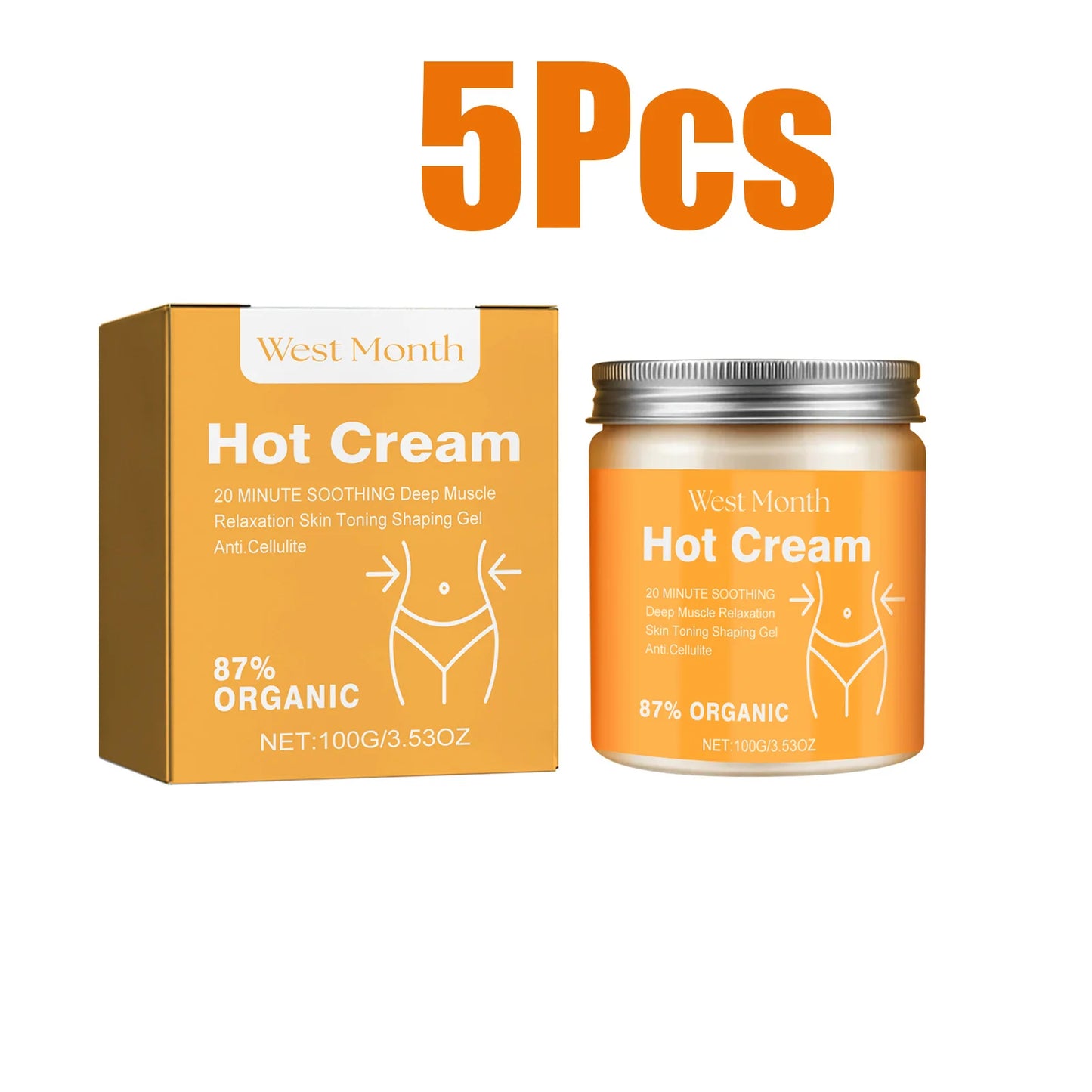 Hot Slimming Cream – Anti-Cellulite Thermal Body Massage Lotion