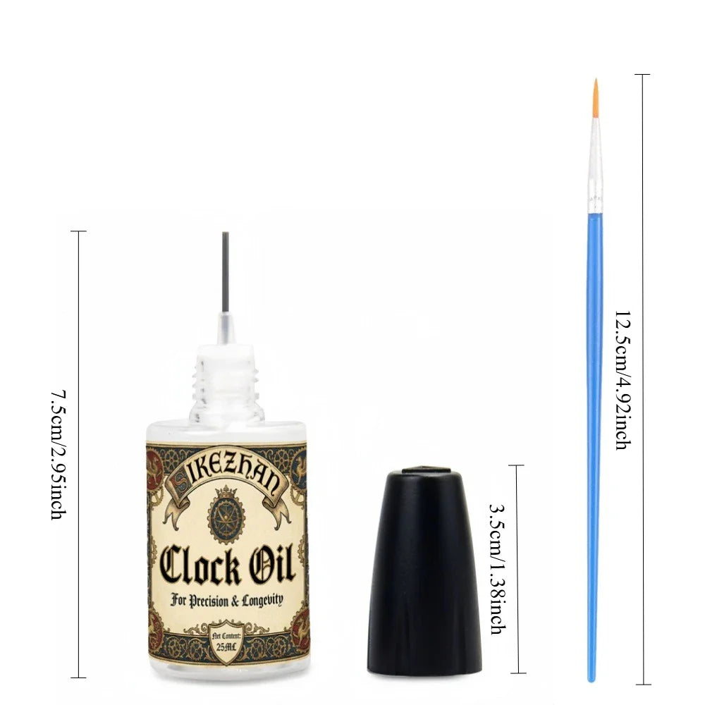 25ml Watch & Clock Lubricant Oil with Brush | SIKEZHAN
