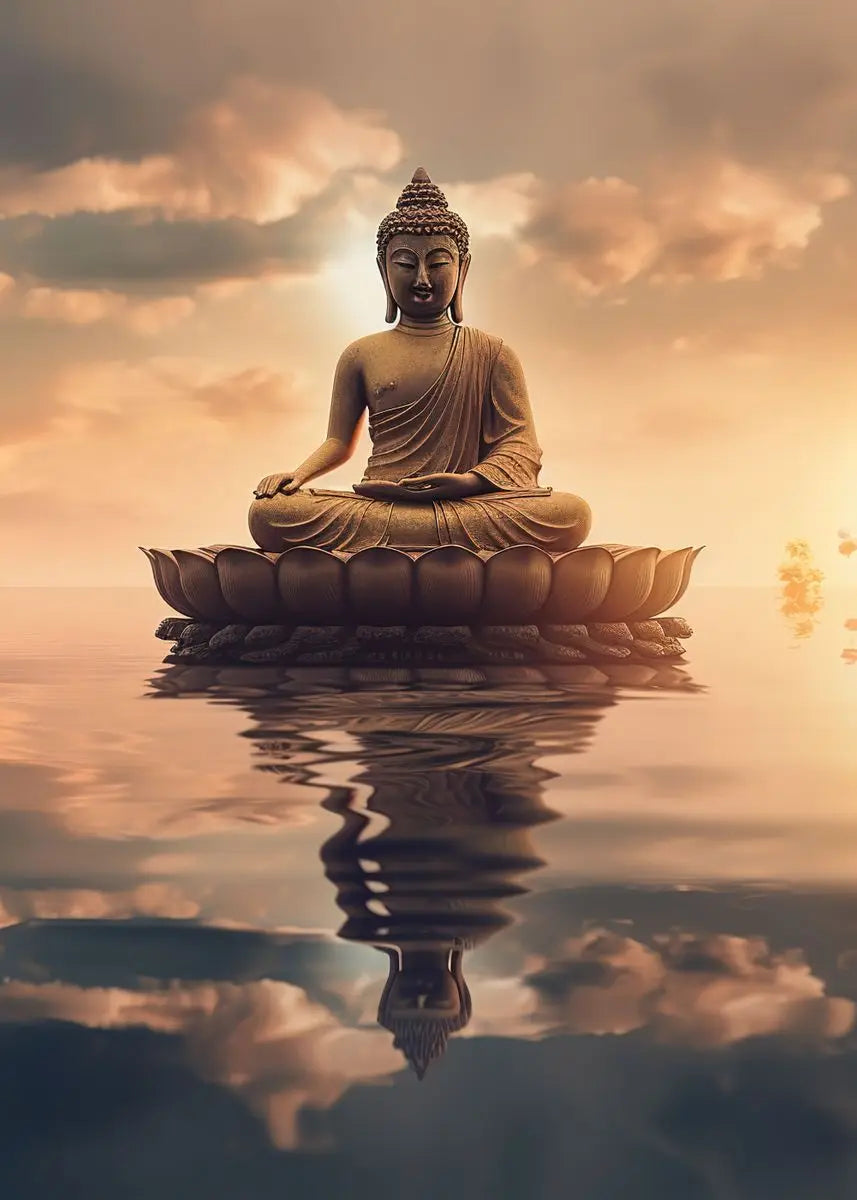 Buddha Zen Meditation Canvas Wall Art | Peaceful Nature Decor