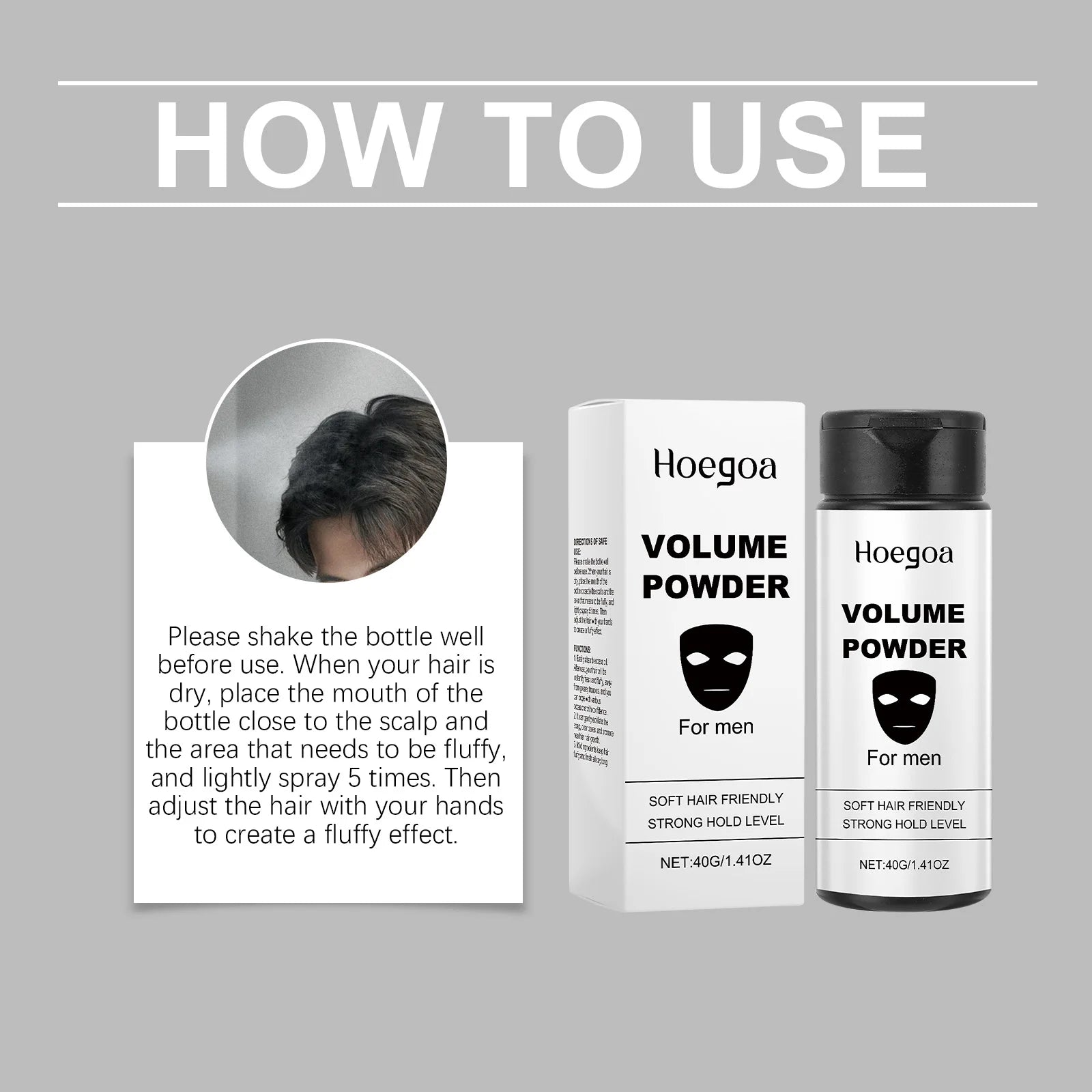 Hair Styling Powder Fluffy Increase Hair Volume Long-Lasting Oil Control Refreshing Thickening Non Sticky Volumizing Hair Powder Peaceful Pleasures Health and Wellness