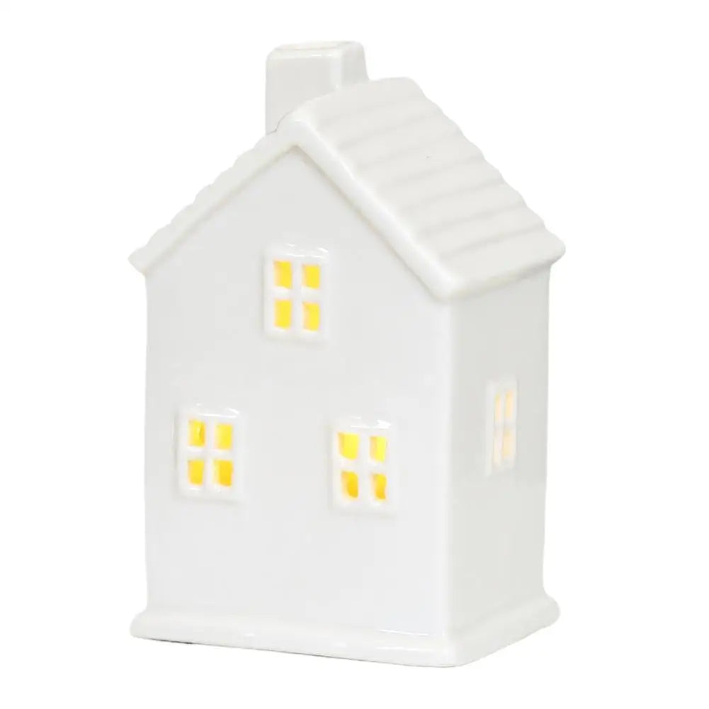 LED Ceramic Christmas Village House | Handmade Holiday Ornament