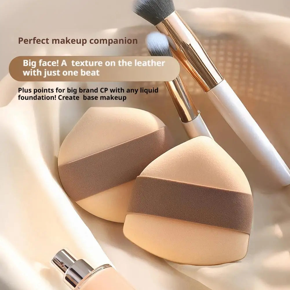 2-Pack Dual-Use Makeup Powder Puff Set – Dry & Wet Sponge