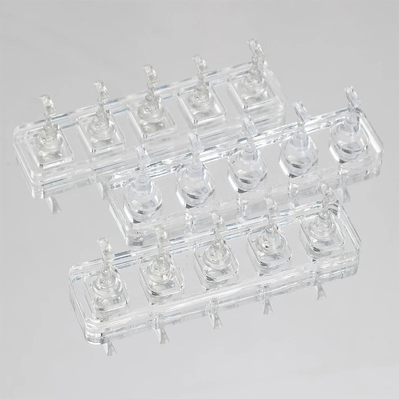 Nail Stand Non-Magnetic False Nail Tips Holder For Cat Eye Gel Press On Nails Display Rack Acrylic Nail Painting 1/5/10 Grids Peaceful Pleasures Health and Wellness