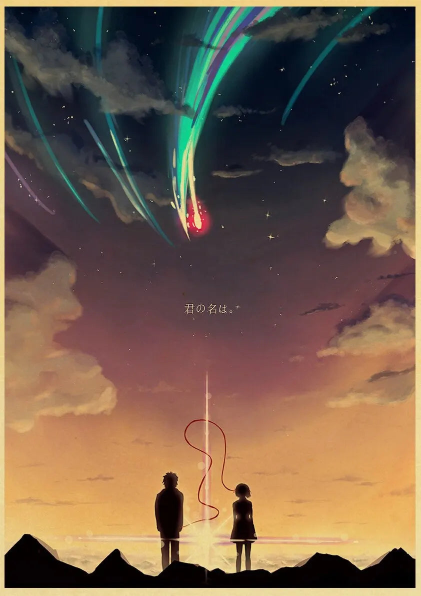 Your Name Anime Poster – Shinkai Makoto Canvas Wall Art