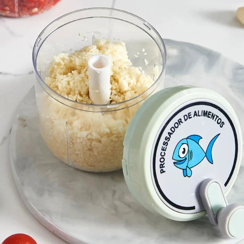 Household Manual Garlic Puree Grinder Kitchen Rotating Garlic Press Manual Garlic Squeezer Peaceful Pleasures Health and Wellness