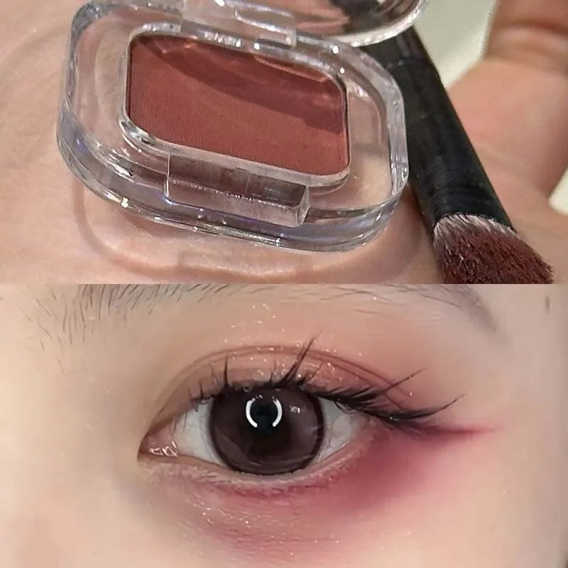 HERORANGE Matte Red Brown Eyeshadow | Silky Shimmer Single Shadow