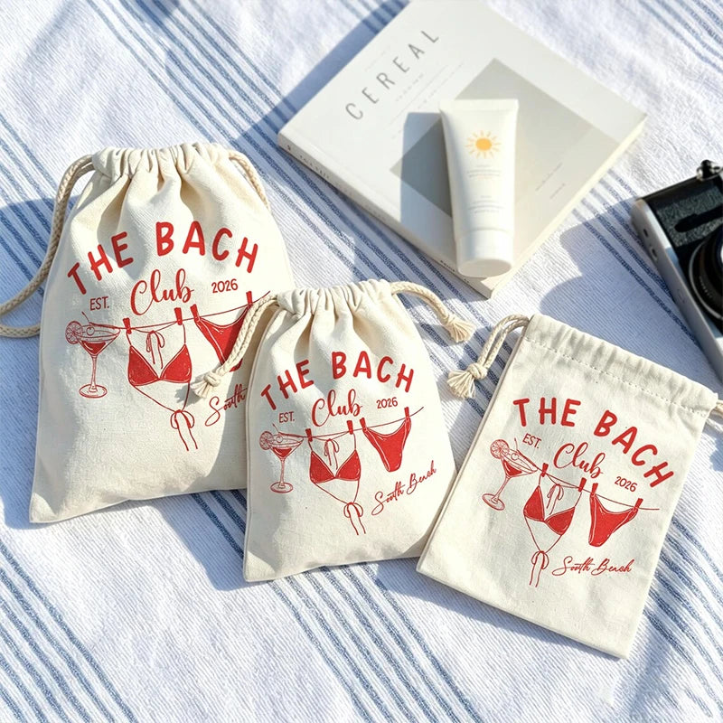 Bach Club Bikini Drawstring Gift Bags | Bachelorette Party