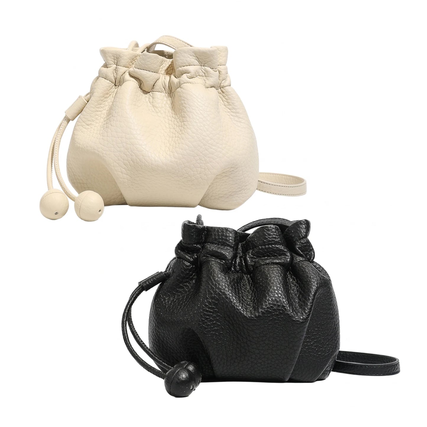Women Drawstring Bucket Bag Large Capacity Soft Shoulder Crossbody Bag for Daily Use Peaceful Pleasures Health and Wellness
