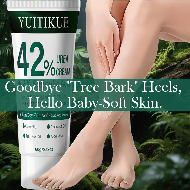 Yuitikue 42% Urea Cream with 2% Salicylic Acid, 60g Intensive Moisturizing Cream for Softening Dry Skin & Cracked Heels Peaceful Pleasures Health and Wellness