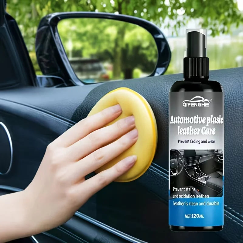 Car Interior Plastic & Leather Care Spray – Restorer & Protector