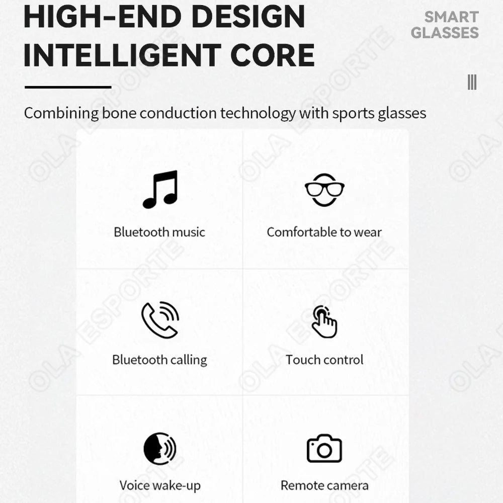 2026 Trending Smart Glasses Wireless Bluetooth Call IP4 Waterproof Outdoor Sport Sunglasses Music Control High Sound Quality Men Peaceful Pleasures Health and Wellness