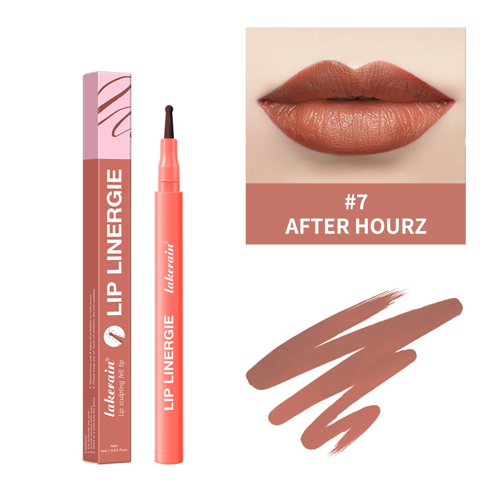 Waterproof Lip Liner Stain Lip Lingerie Long Lasting 8 Colors Transfer Proof Smudge Resistant Color No Bleed Formula Cosmetics Peaceful Pleasures Health and Wellness 07 AFTER HOURZ