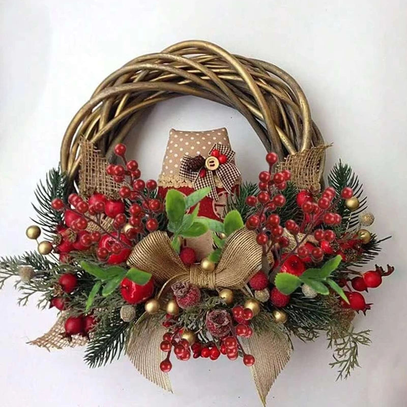 Artificial Holly Berry Branches – Christmas & Home Decor (4–8 Pcs)