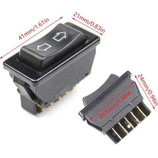 New Universal 12V 20A 2 Way Momentary Electric Window Aerial Up Down Rocker Switch Car Aerial Push Fit Peaceful Pleasures Health and Wellness 0 Black