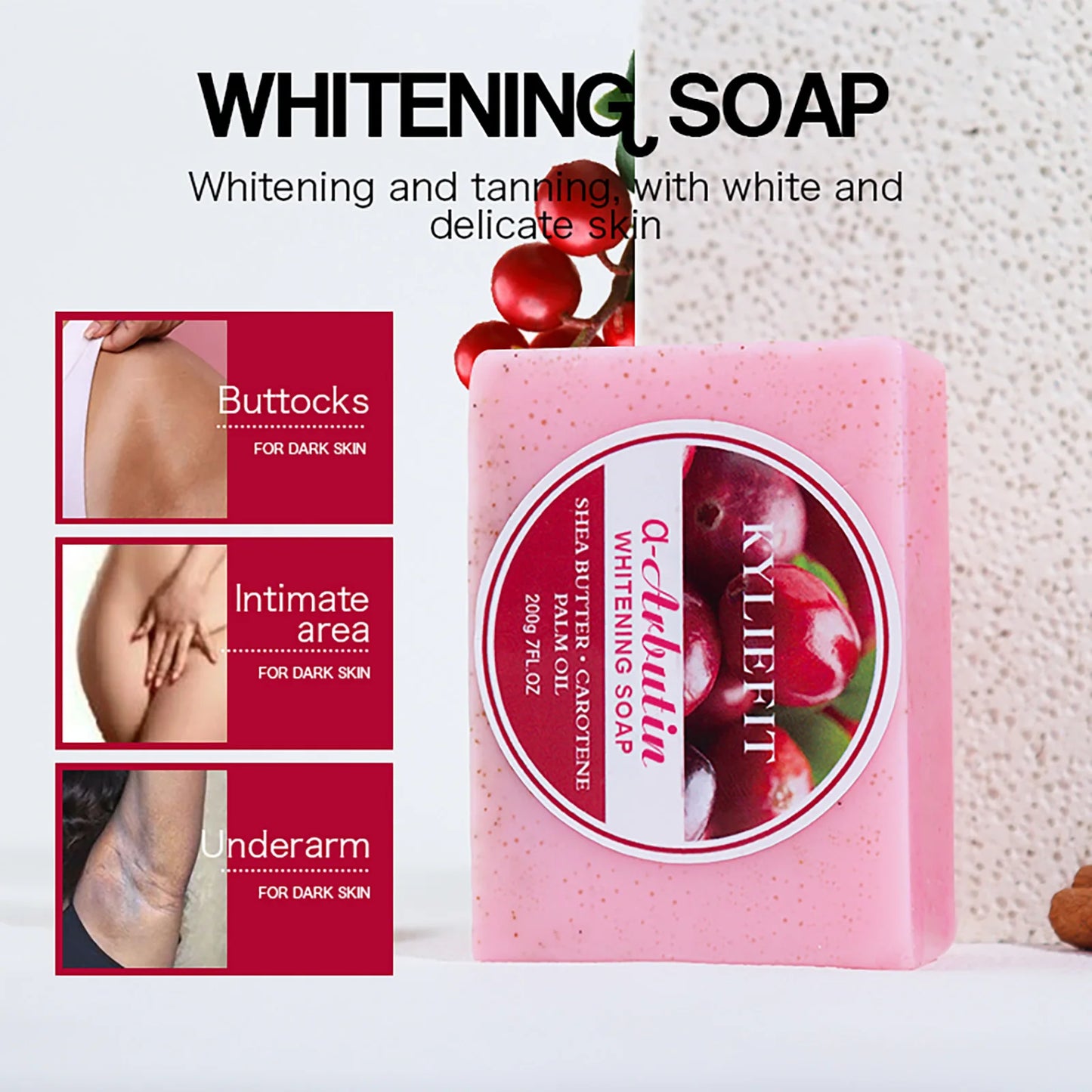 AILKE Arbutin Brightening Soap Bar – All Skin Tones, 200g