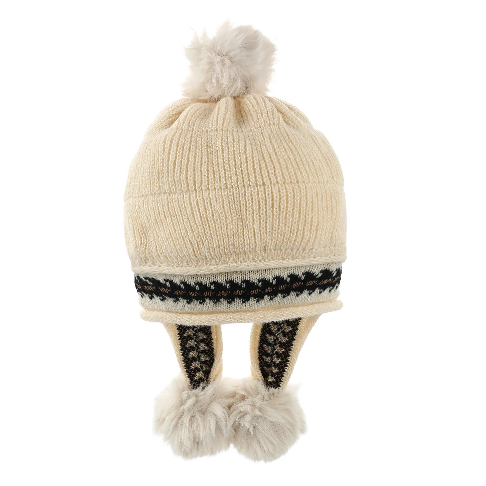 Women's Knitted Warm Hats Soft Stretch Thick Knitted Skull Cap Beanie Suitable for Cold Weather Peaceful Pleasures Health and Wellness Beige