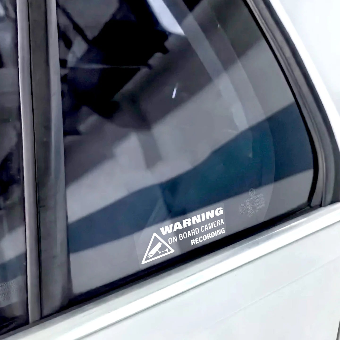 4-Pack Car Camera Recording Warning Stickers | Window Decals
