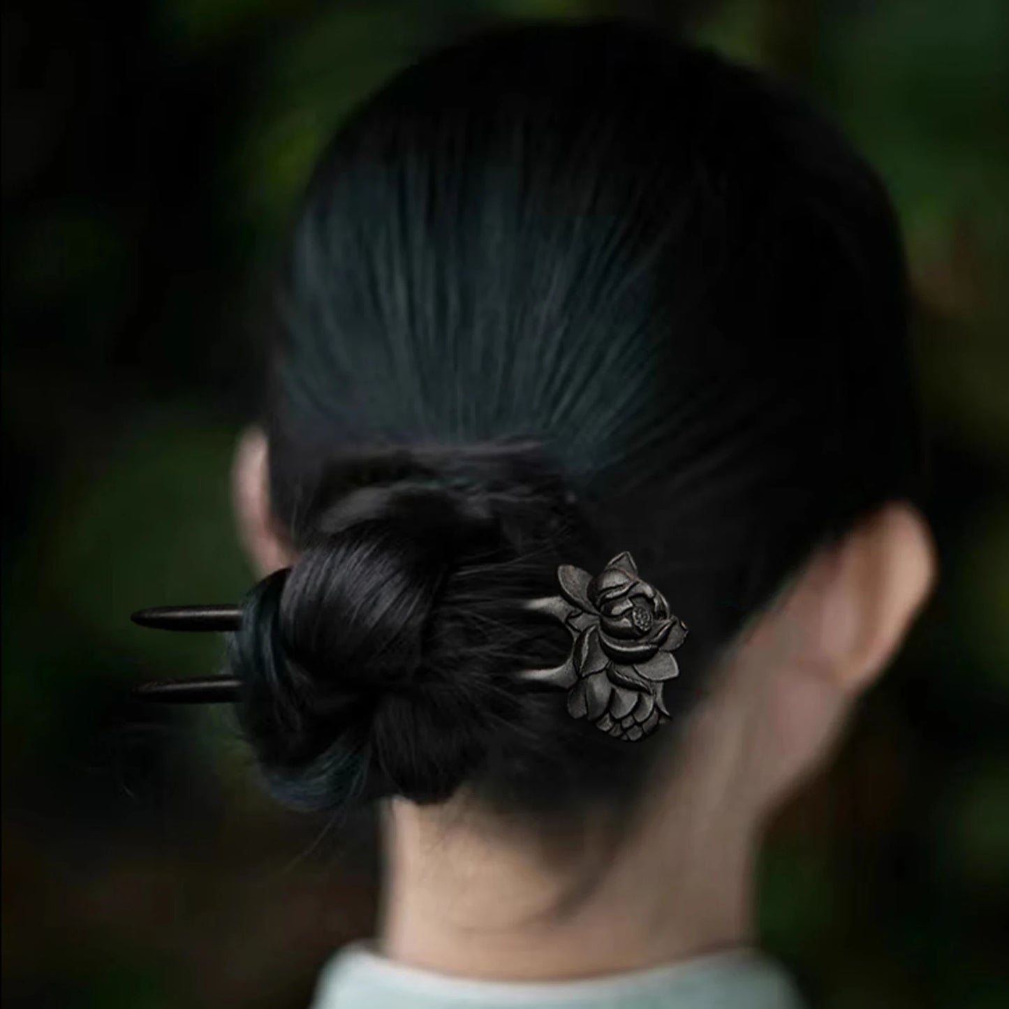 Chinese Style U shaped Hairpin Handmade French Hairpin Two Prong Hair Clip for Hair DIY Accessory Hair Styling Peaceful Pleasures Health and Wellness