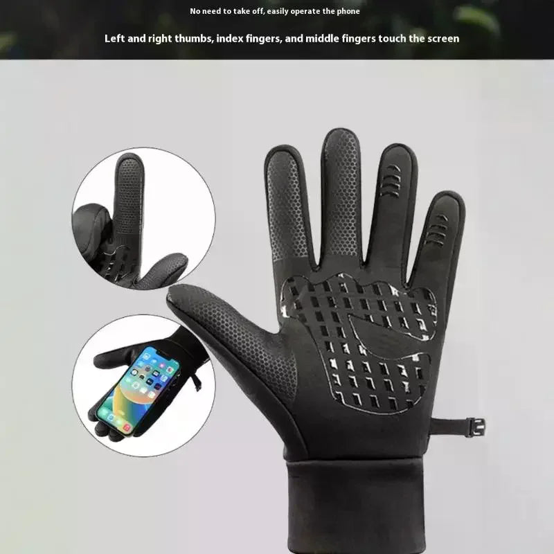 Waterproof Thermal Winter Gloves – Touchscreen Running & Cycling