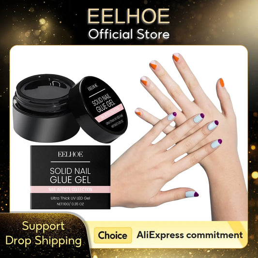 EELHOE Nail Glue for Press-On & False Nails | Rhinestone Glue 10g Nail Gel Adhesive Peaceful Pleasures Health and Wellness