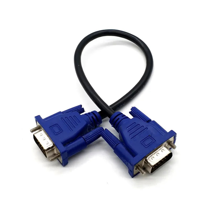 0.3m/0.5m/1.5m Cable Vga 15 Pin Male To Male VGA Cables Cord Wire Line Copper for PC Computer Monitor Projector Connecting Peaceful Pleasures Health and Wellness