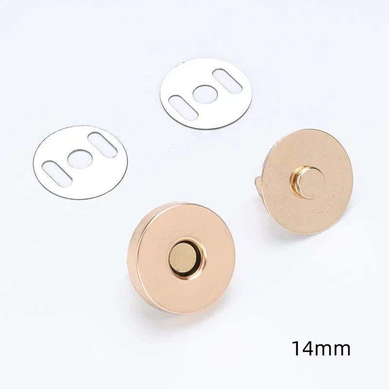 10-Pack Magnetic Snap Button Clasps for Bags & Leather 14/18mm